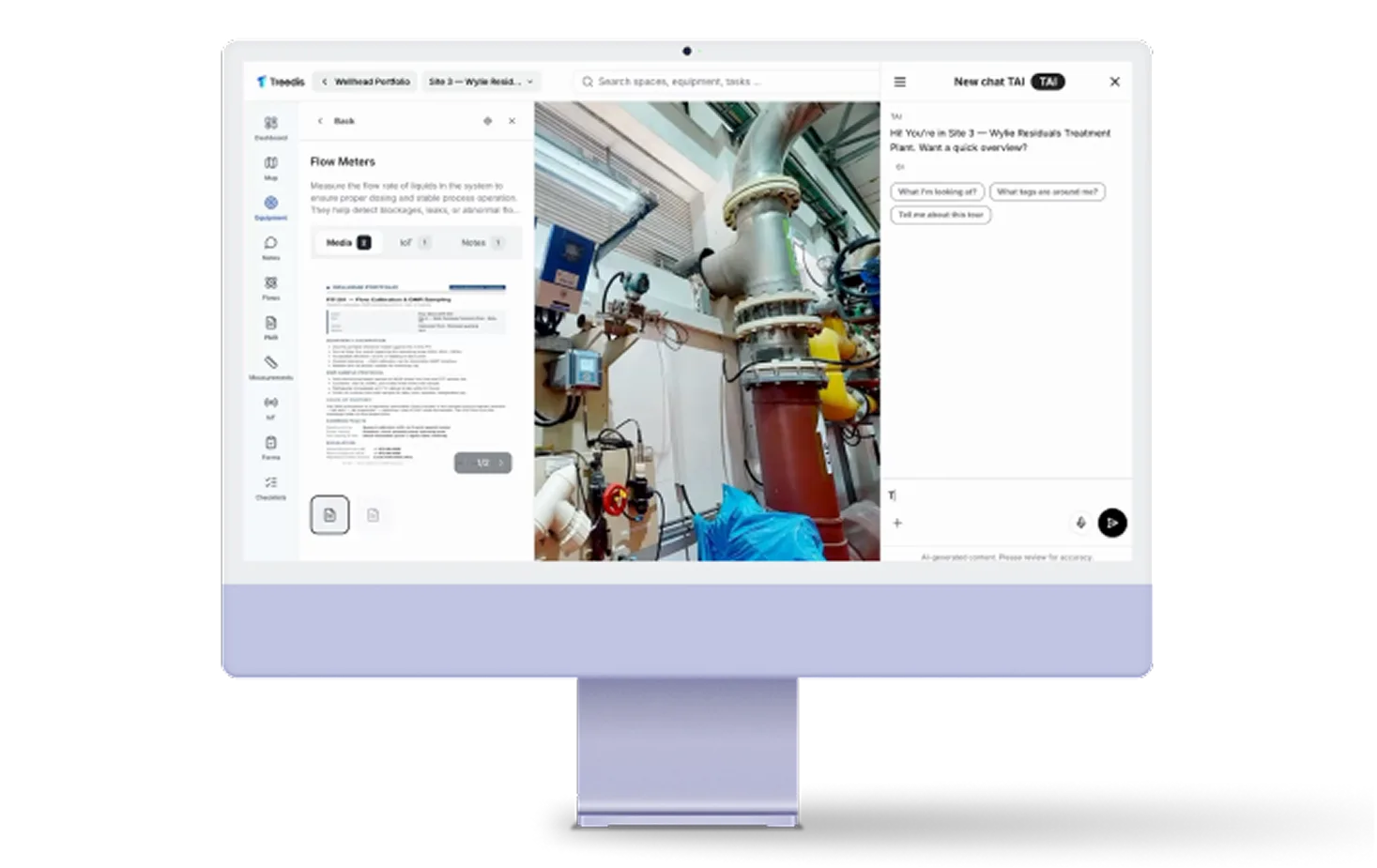 2D web app with TAI chat